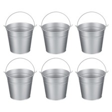 6 pièces seau métallique