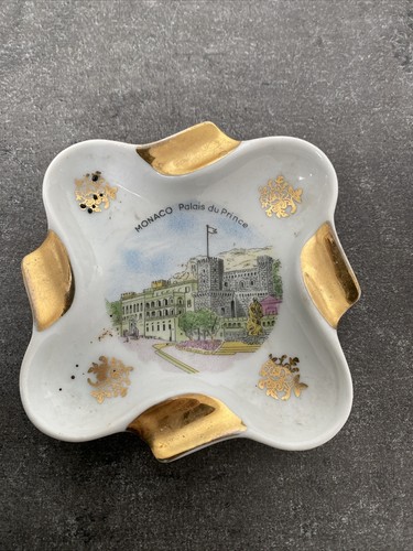 Ancien cendrier porcelaine - ancien,