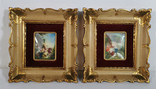 RARE PAIRE ANCIENNES PEINTURES