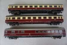 44) FLEISCHMANN 2 VOITURES VOYAGEURS AVMZ / AVUMZ EUROFIMA + RESTAURANT DB   HO