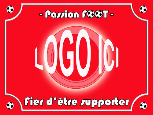 Plaque supporter foot - foot, stade