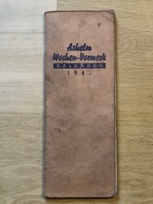 CALENDRIER ASHELM WEEKEN-AVANT 1941 LIVRE D'ÉDITION D'UNE AUBERGE EN ALSACE