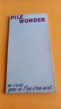 Carnet publicitaire pile - carnet,