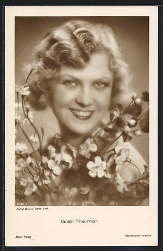 Carte postale actrice gretl - carte,