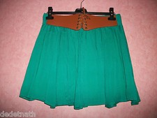 jupe sexy ceinture cuir 42 44 taille élastique jupette