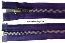 YKK Fermeture Éclair, Violet, 24 "/ 61CM, Aluminium Dents, Bout Ouvert, No 5