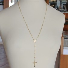 Collier chapelet jaune 750 - or,