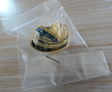 RARE PIN'S VINTAGE FETE FORAINE AUTO TAMPONNEUSE JETS CARS BLEU