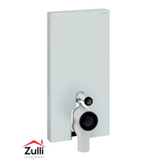 Module sanitaire suspendu Geberit Monolith Plus, 101 cm. Verre blanc, tout