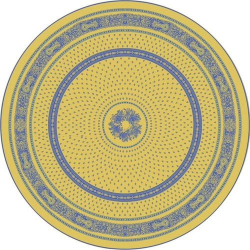 Nappe ronde jacquard coton