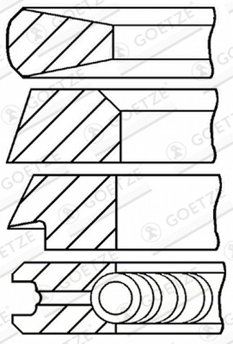 Goetze engine les - engine, segments