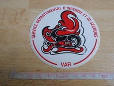 Autocollant POMPIERS - SERVICE