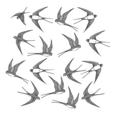 Autocollant Mural Hirondelles