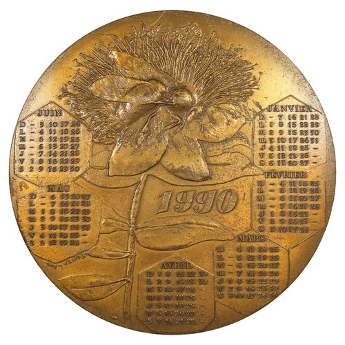 France médaille calendrier - france,