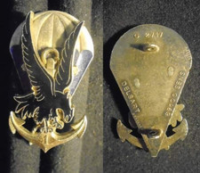 INSIGNE MILITAIRE – 1° BATAILLON PARACHUTISTE CDT ET SERVICES - DELSART - G 2717