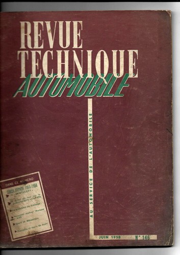 Revue technique automobile - automobile, n°