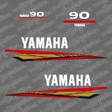 Yamaha 90 Autocollants Or