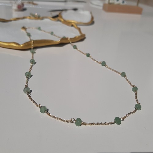 Collier raffiné fin pierre - raffiné,
