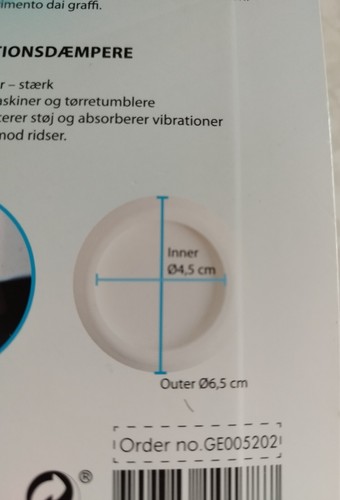 Pad anti vibration neuf - 4, pour