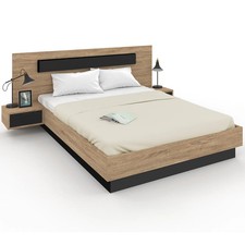 Lit double SANTA avec tête de