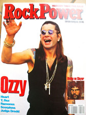 ROCK POWER édition française 11/91 OZZY OSBOURNE T REX RAMONES HEART SCORPIONS