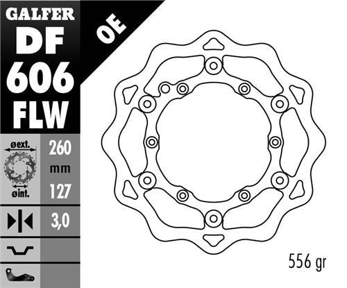 Disque frein flottant 260mm - de,