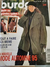 MAGAZINE BURDA VINTAGE GRANDE TAILLE  MODE AUTOMNE 1995  TAILLE DU 44 AU 60