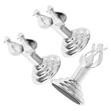  3PCS Menu en acier inoxydable support de table de table portable support de