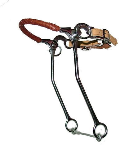 Hackamore cuir tressé - hackamore,