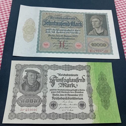 Lot billets allemands - de,