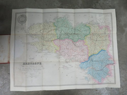 Carte routière bretagne - la,