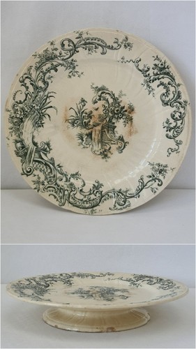 Assiette sur pied - assiette,