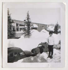 Neige voiture garçon montagne