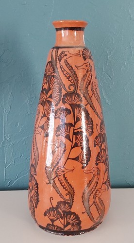 Vase terre cuite - émaillée, à