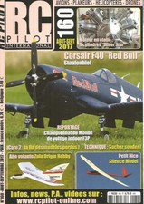 RC PILOT N°160 MOTEUR EN ETOILE 9 CYL. SILVER STAR / CORSAIR F4U "RED BULL"