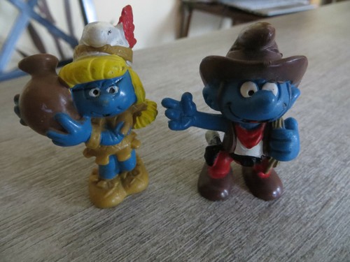 Figurine schtroumpfs cowboy - figurine,
