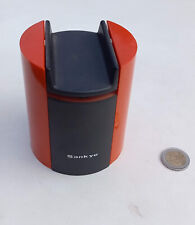 VINTAGE REPOSE TELEPHONE MUSICAL SANKYO DESIGN 70 orange et noir fonctionne