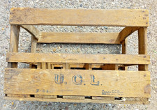 caisse , casier à 15 bouteilles bois vintage REDON annee 50/60