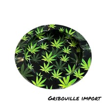 Cendrier Métal Feuilles de