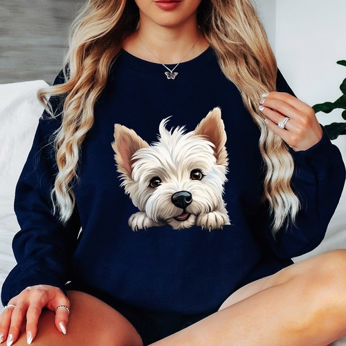 Sweat shirt westie dog - westie, terrier