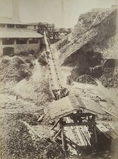 PHOTO Industrielle A. KOPPEL Ca 1900 Plan incliné à chaîne et wagonnets  Rome