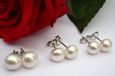 7mm 8mm 9mm blanc perles d'eau