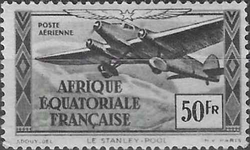 Timbre avions aef colonies - aef, (colonies
