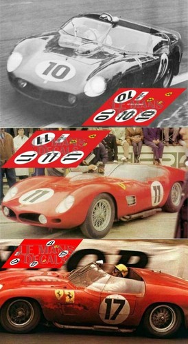 Décal ferrari 250 tri - ferrari,