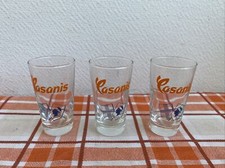 3 anciens petits verre casanis shooter digestif Pub Rétro