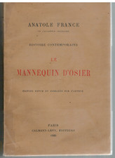 ANATOLE FRANCE - LE MANNEQUIN D OSIER (1923) NUMEROTE SUR PAPIER VELIN DU MARAIS