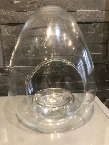 Grand oeuf verre ouvert - verre,