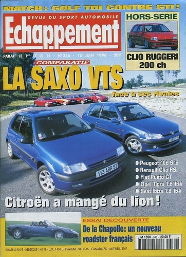 Echappement 346 06 1996 - n°346, 15/06/1996
