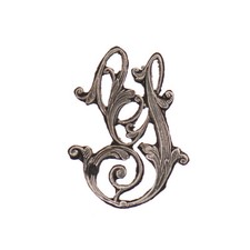 Monogramme Lettre Y Argent