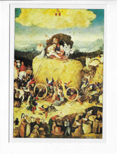 PEINTURE  PEINTRE  JEROME BOSCH  LE CHARIOT DE FOIN